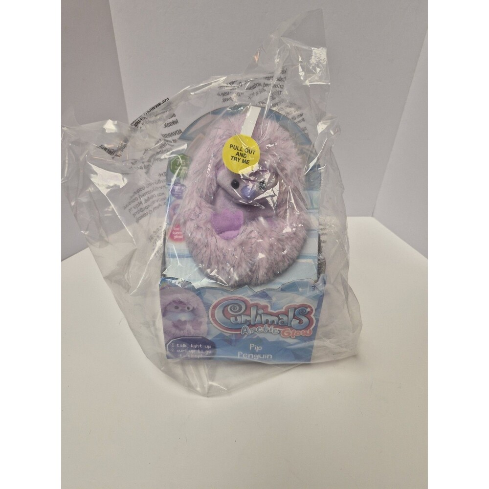 Curlimals Arctic Glow Pip Penguin Interactive Plush Toy. Brand New Sealed
